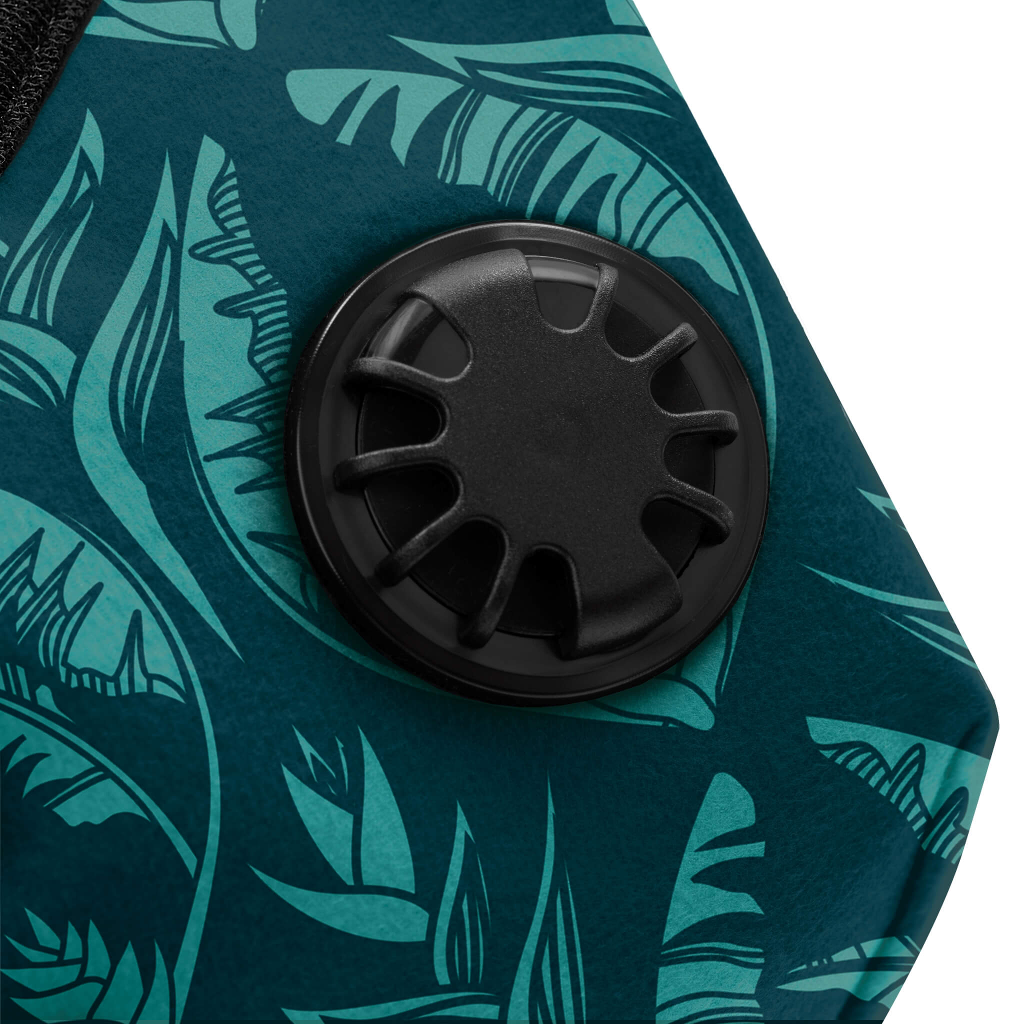 Close up image of the Valve on The James Pro Face Mask