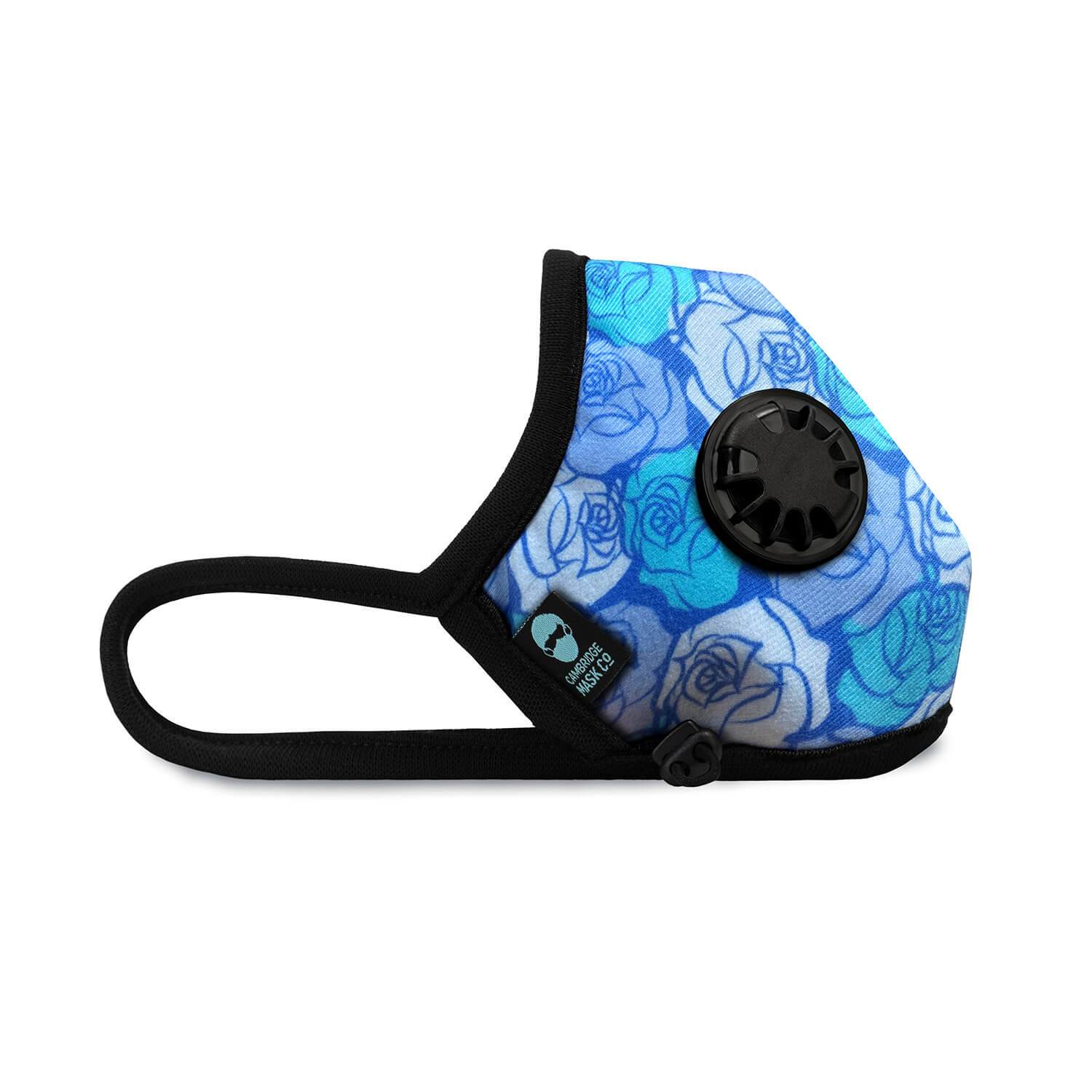 Right side angle of The Agatha Pro Face Mask with the Valve