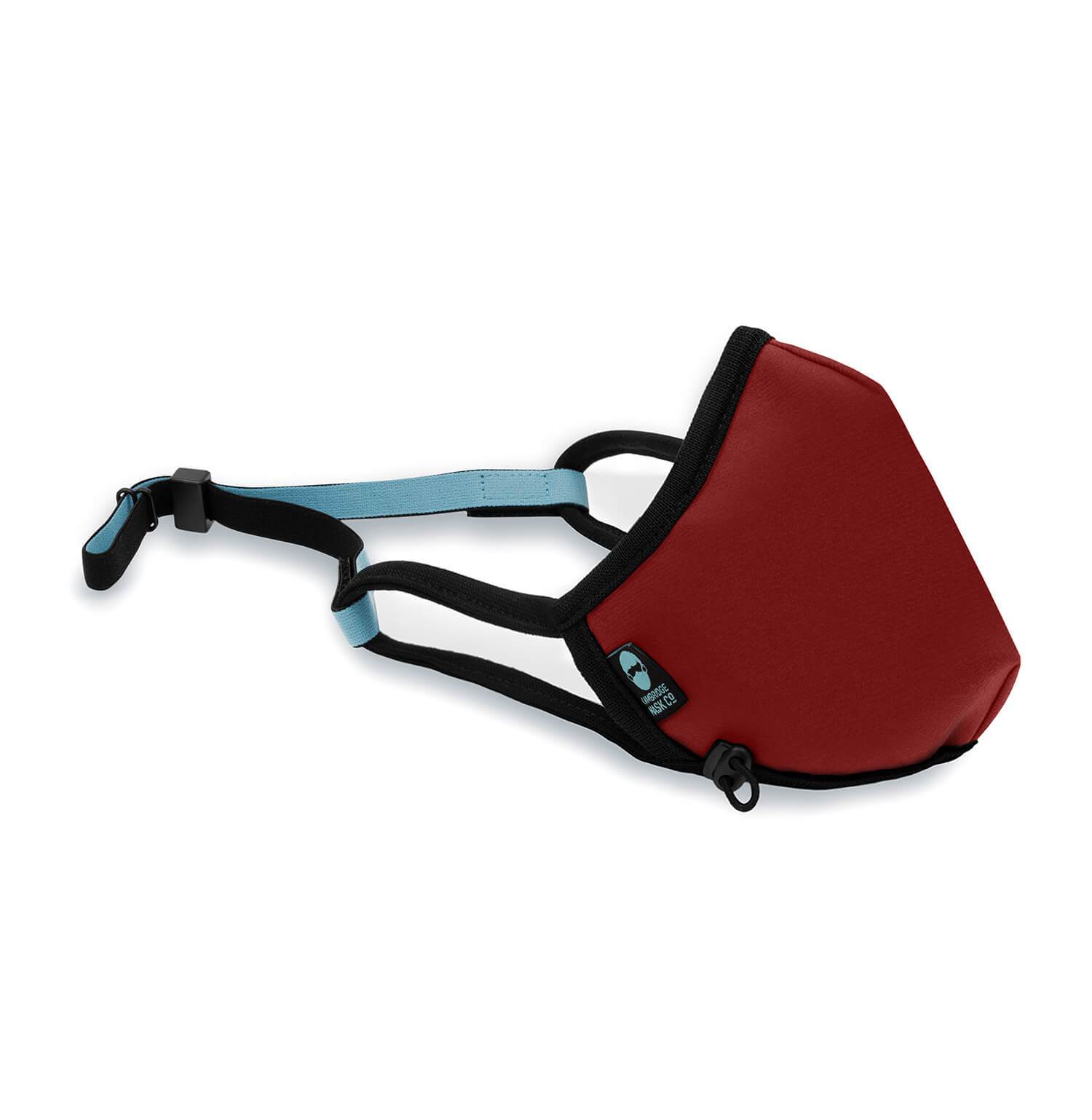 Right side angle of The Baron Non Valve Face Mask with the Headstrap