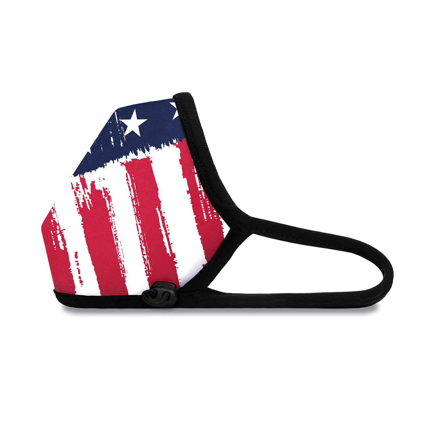 Left side angle of The Uncle Sam Pro Face Mask