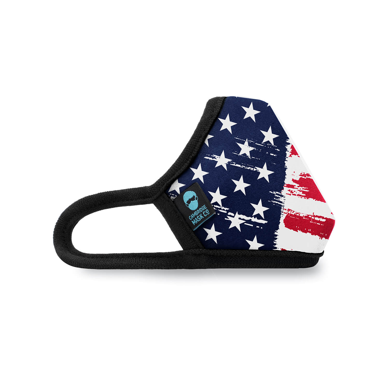 Right side angle of The Uncle Sam Pro Face Mask XS size