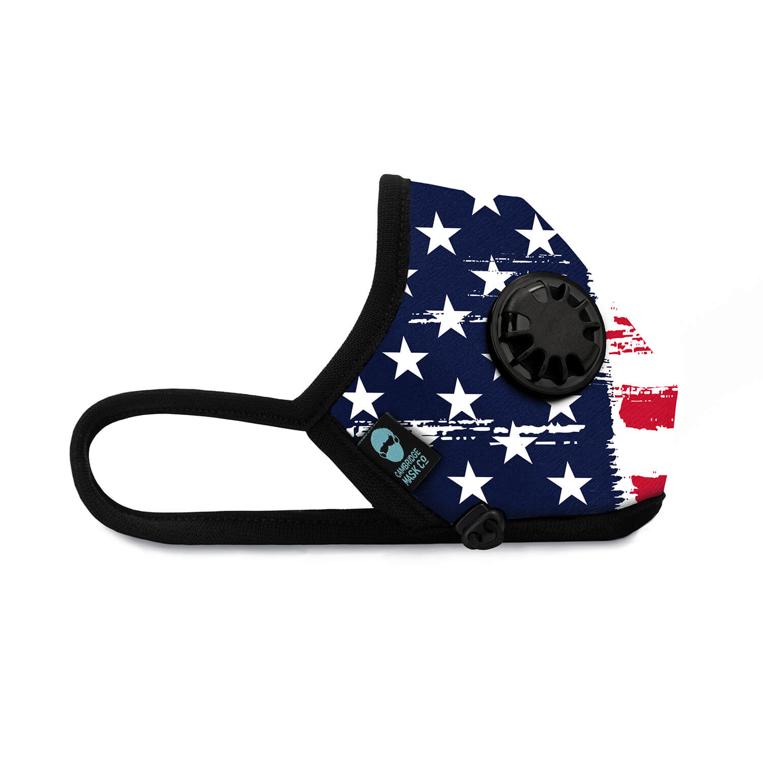 Right side angle of The Uncle Same Pro Face Mask