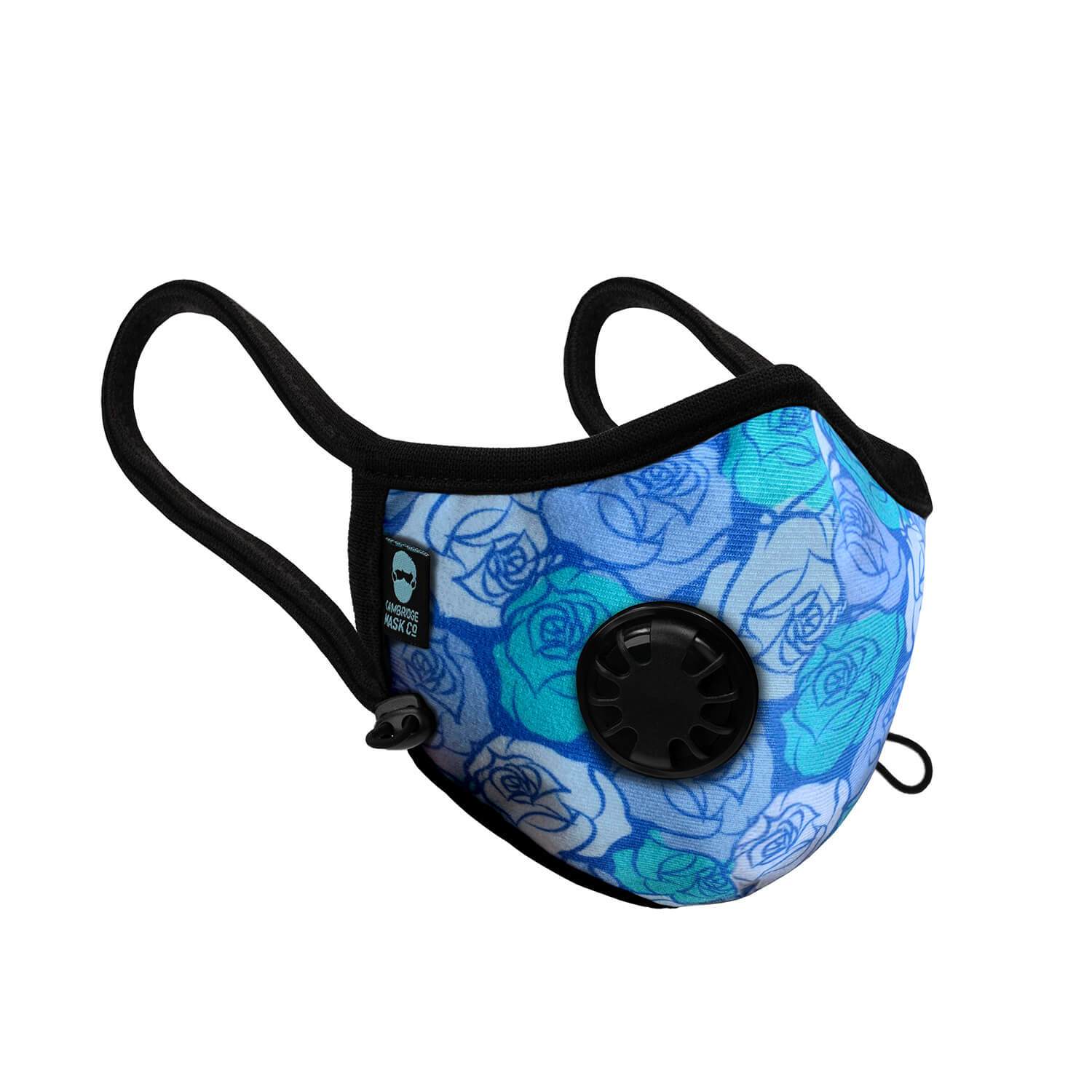 Front side angle of The Agatha Pro Face Mask 