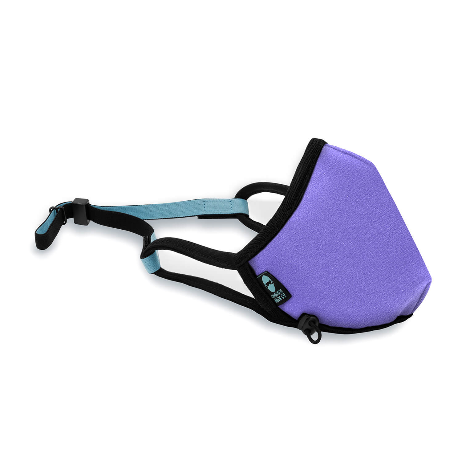 Right side angle of The Anning Non Valve Face Mask with the Headstrap