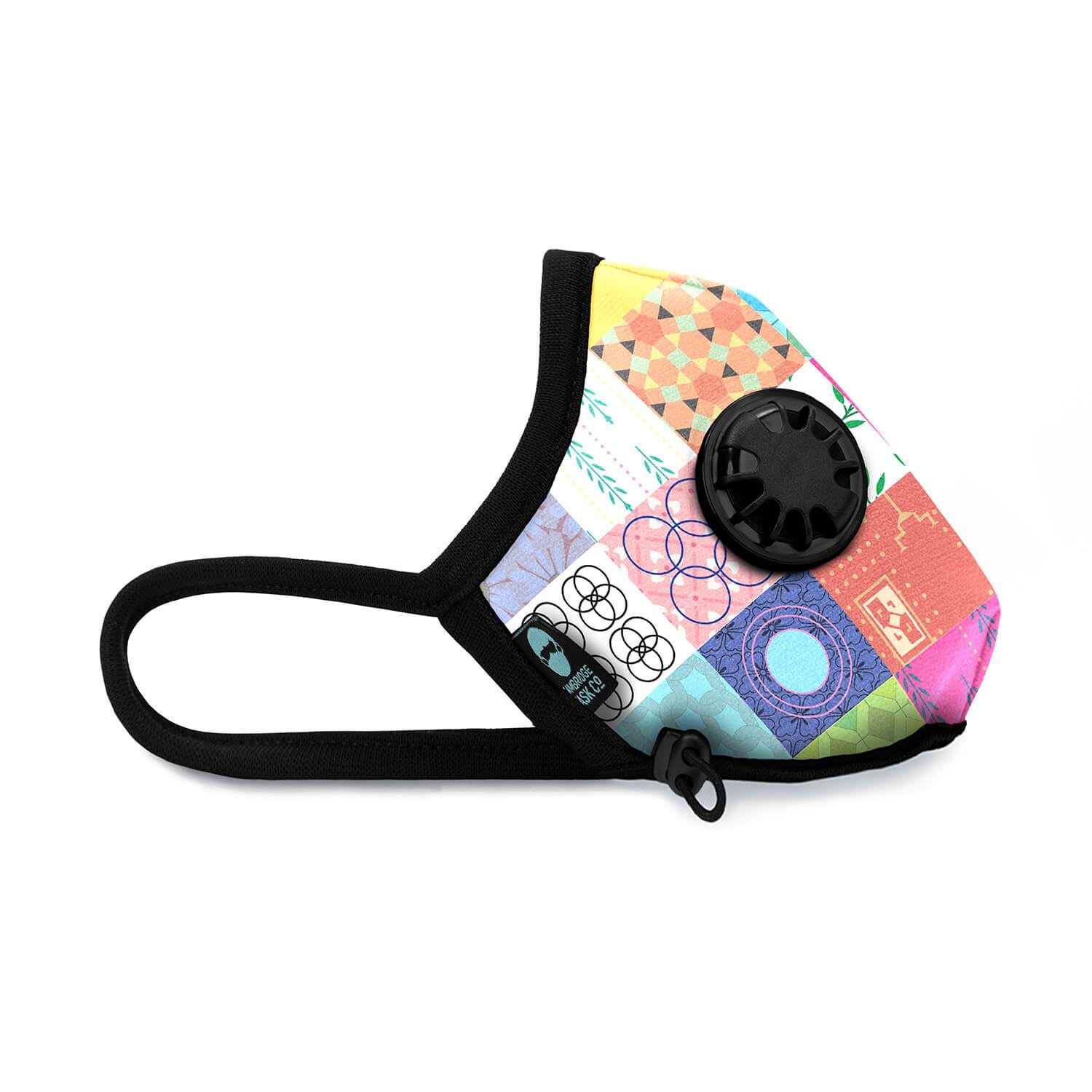 Right side angle of The The Austen Pro Face Mask 