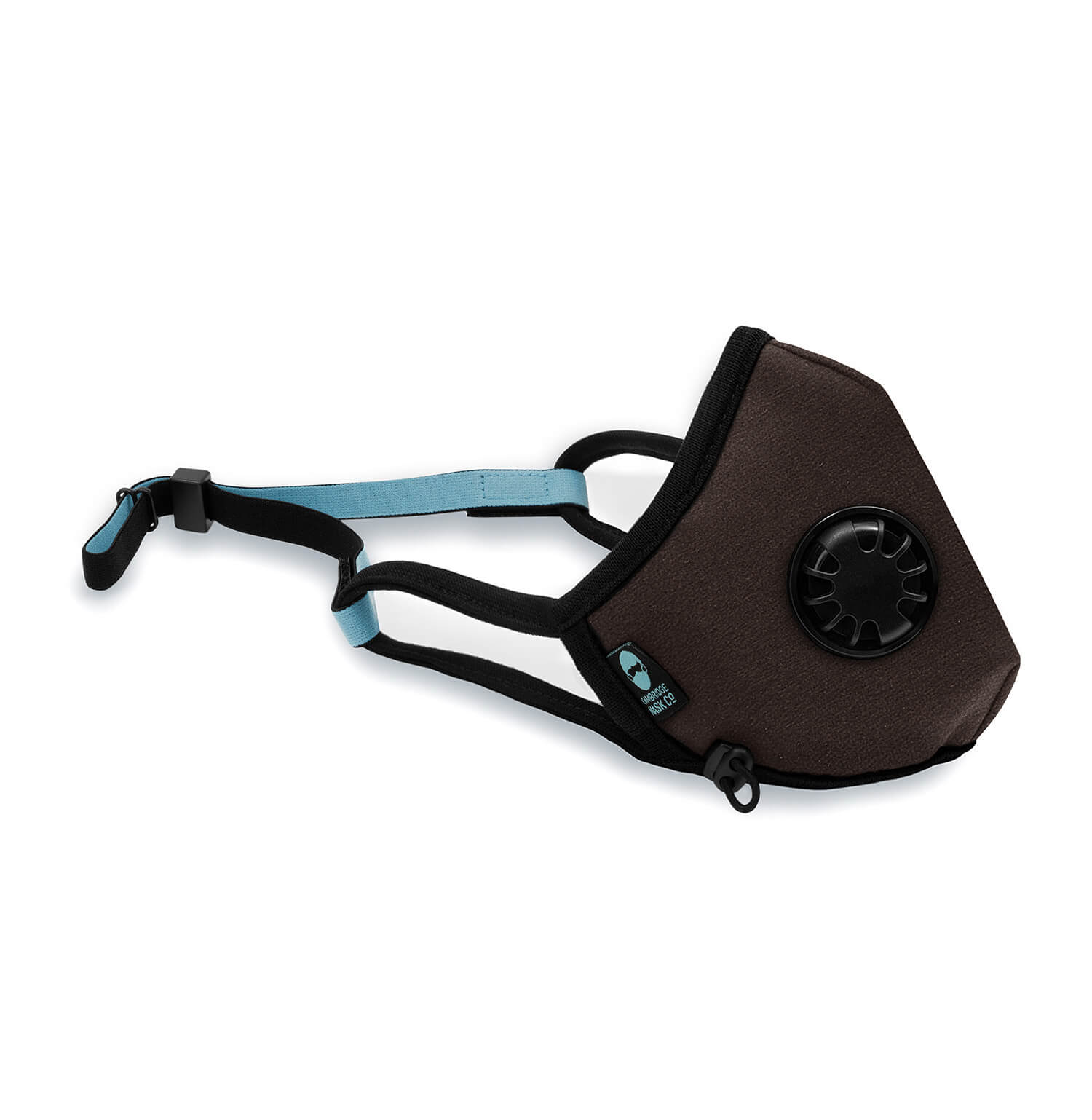 Right side angle of The Cook Pro Face Mask with the Headstrap 