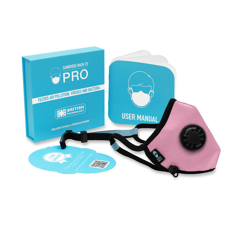 The Lottie Pro Face Mask with the User Manual, Box and Warranty Card