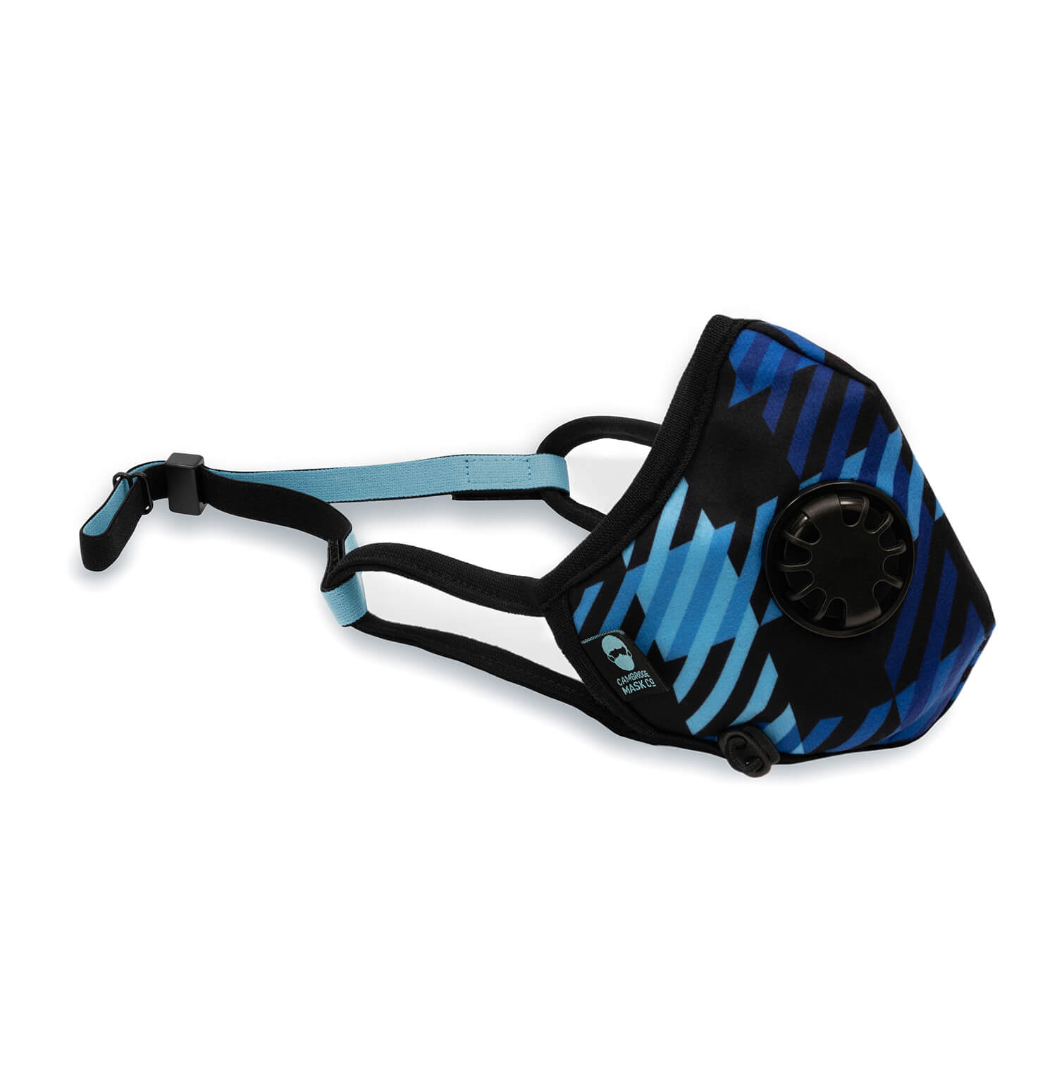 Right side angle of The Nightingale Pro Face Mask with the Headstrap