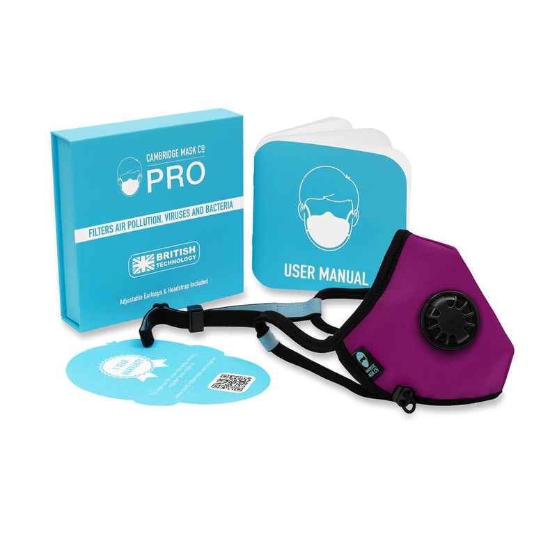 The Plath Pro Face Mask with User manual, Box and Warranty Card