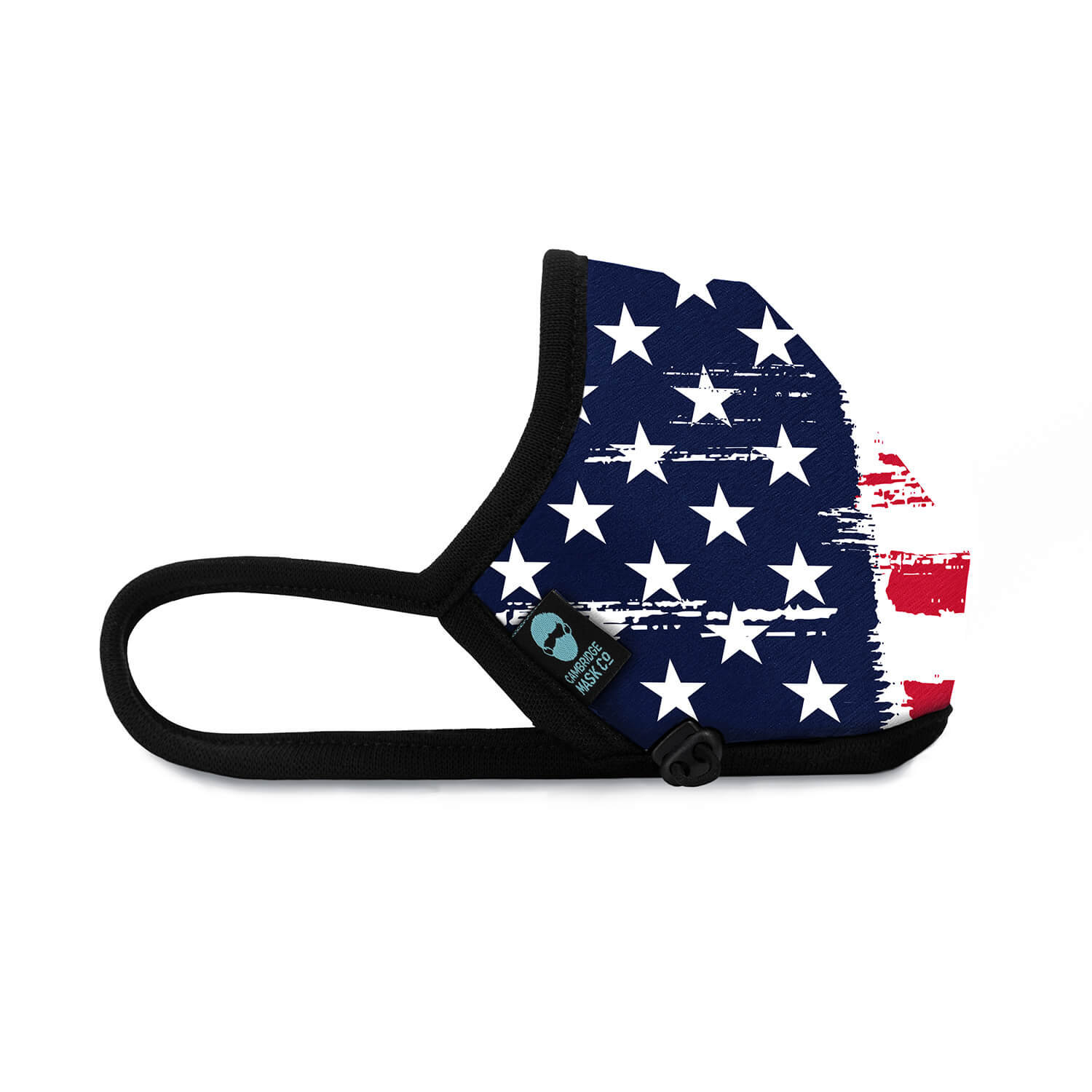 Right side angle of The Uncle Sam Non Valve Face Mask